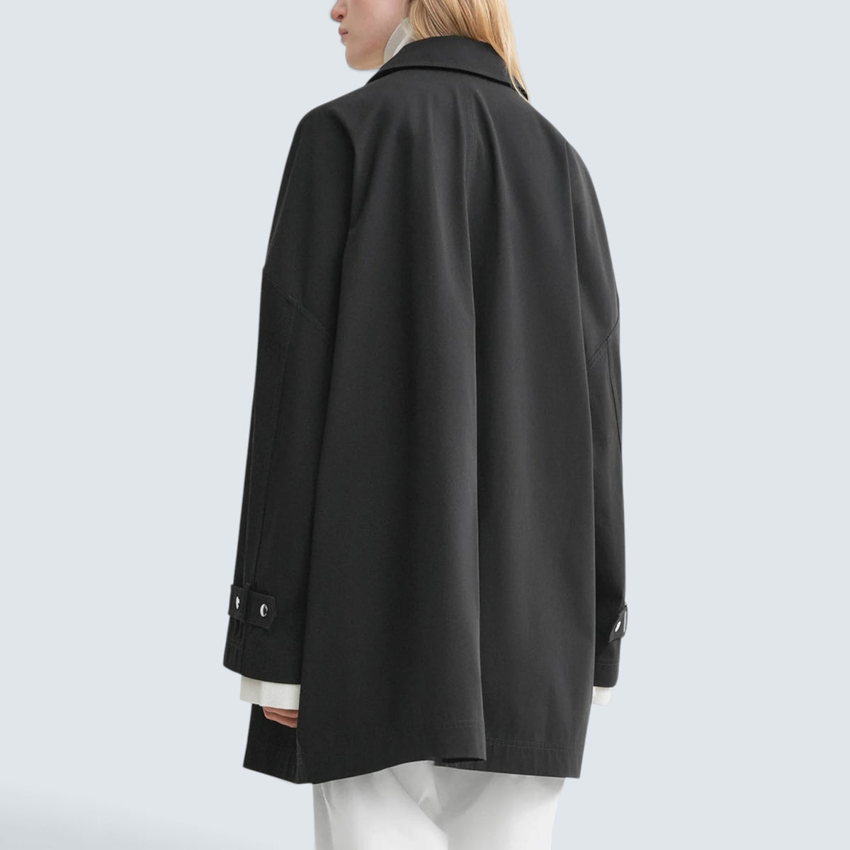Oversized trench jacket