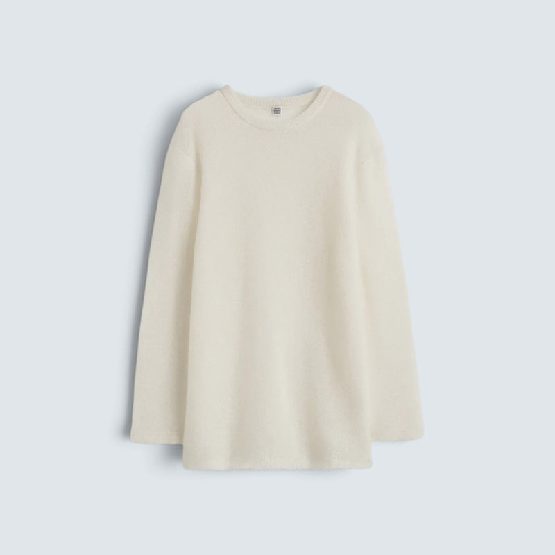 Long open weave knit