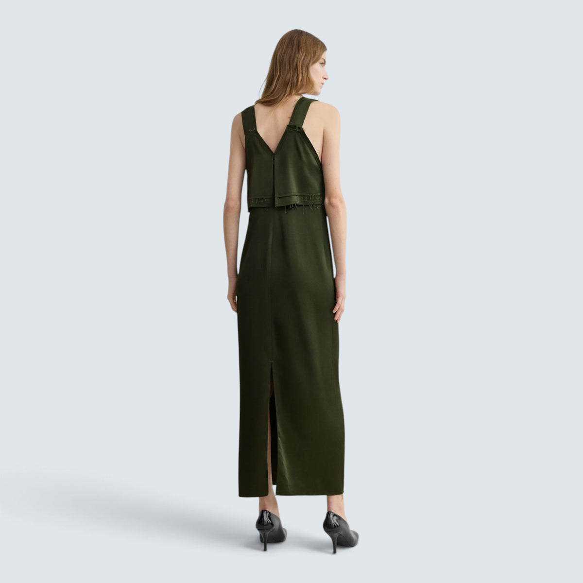 V-neck slip dress