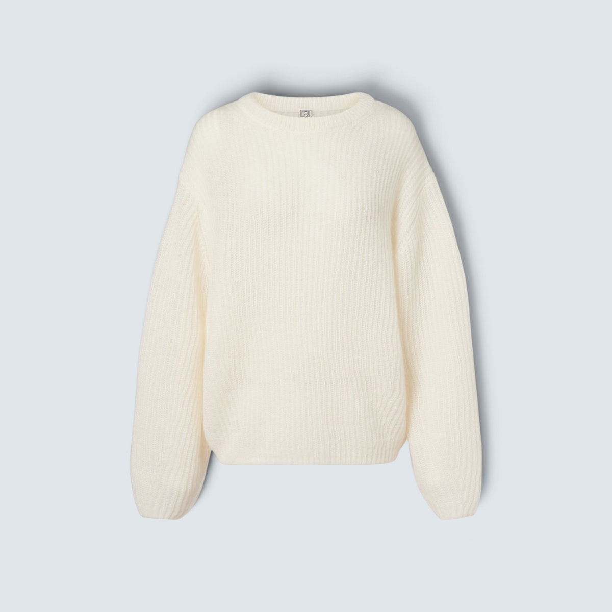 Mohair blend rib knit