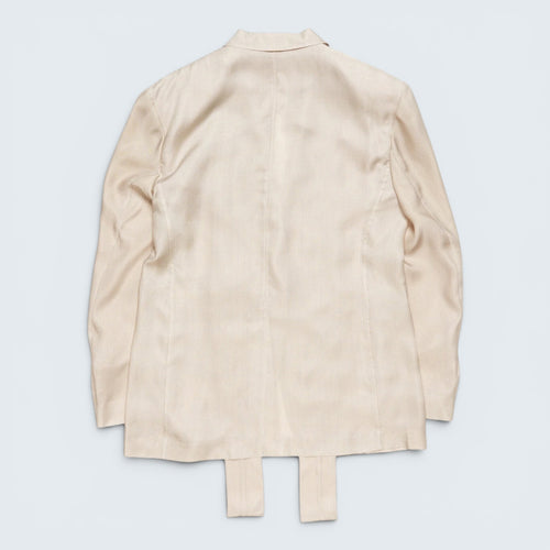 Blazer mit Karomuster und Schal
