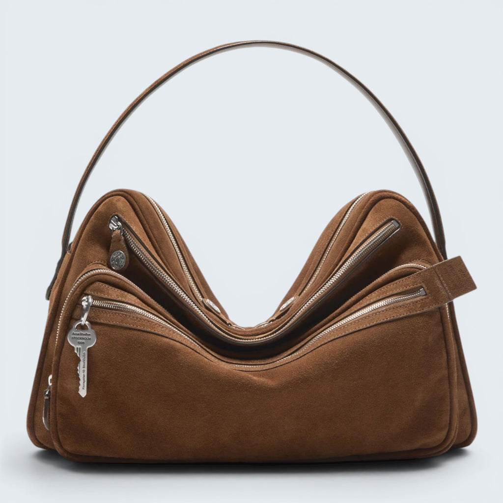 Schultertasche Camero Camera Suede V