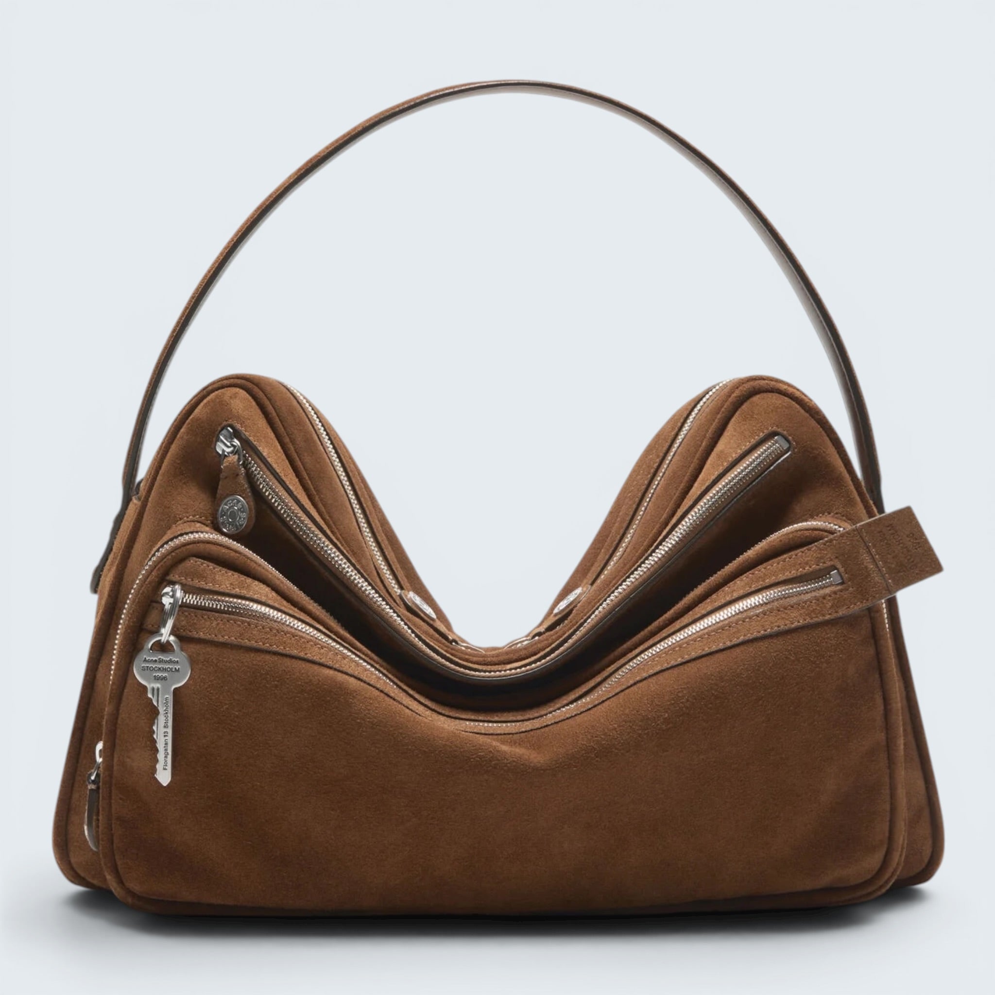 Schultertasche Camero Camera Suede V