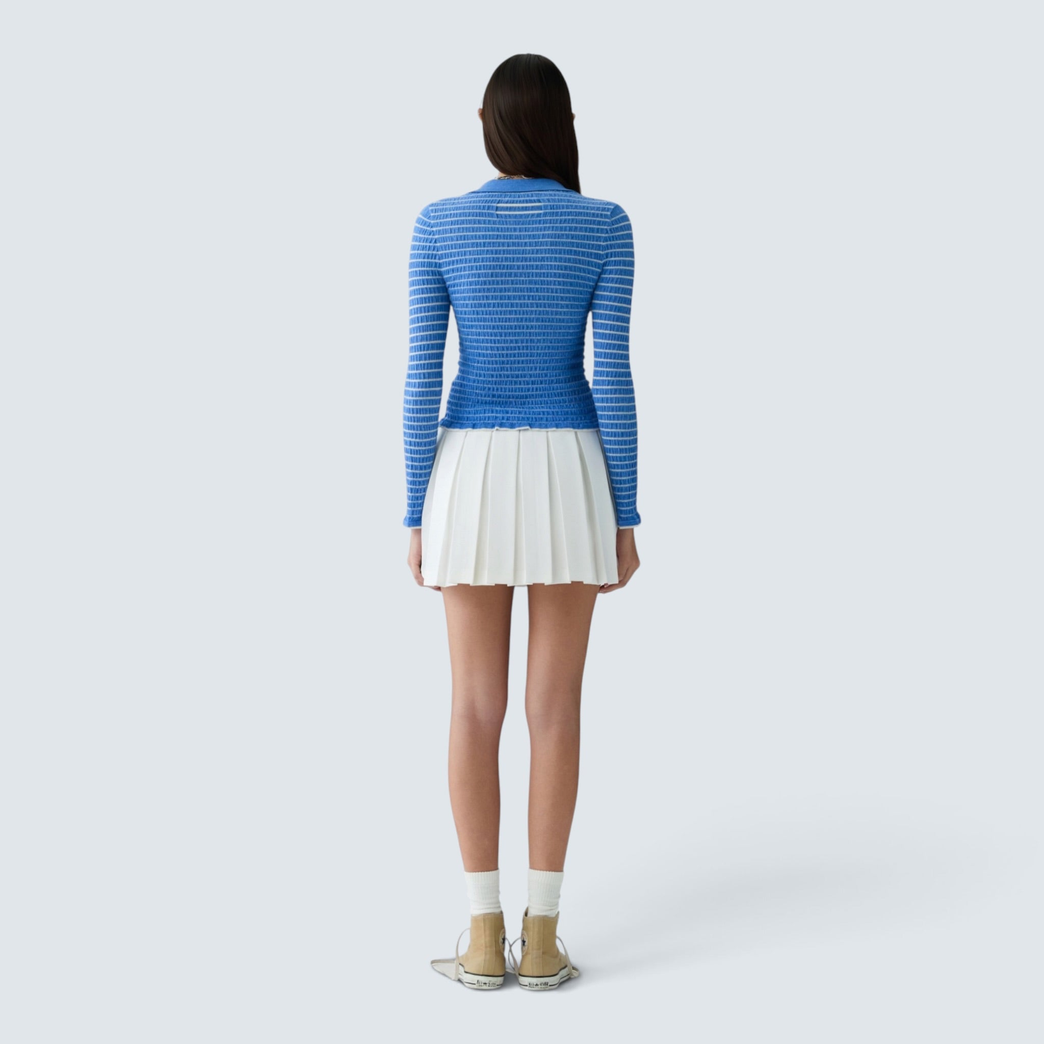Polo SMOCKED L/S SHRUNKEN