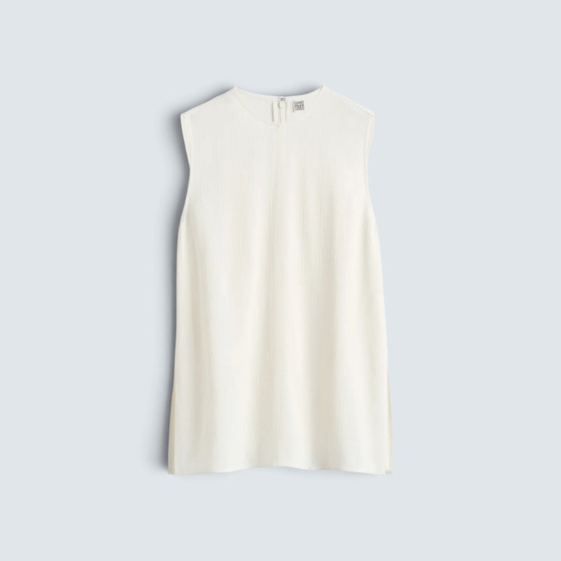 Woven stripe top