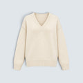 V-neck wool cashmere knit