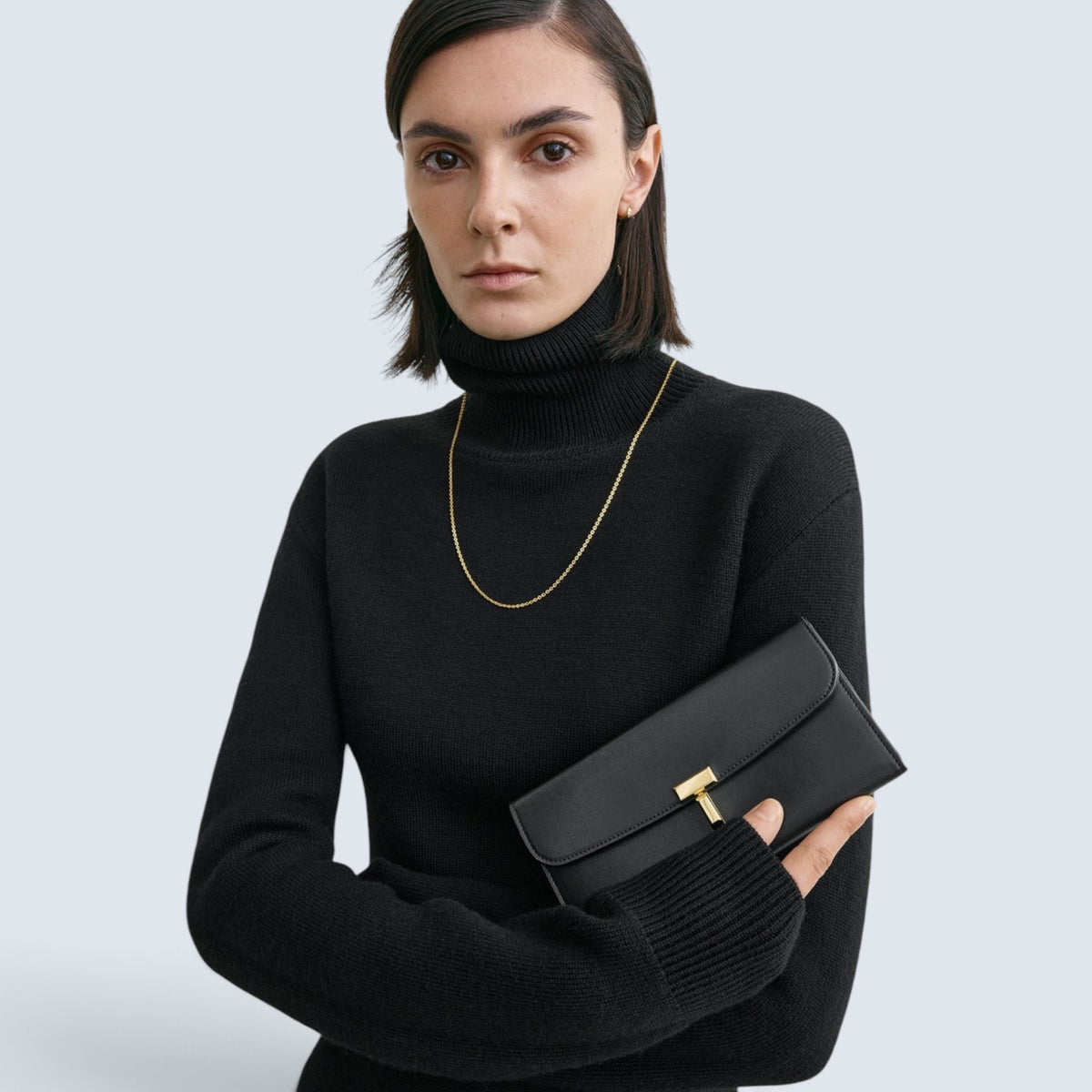 T-Lock leather wallet