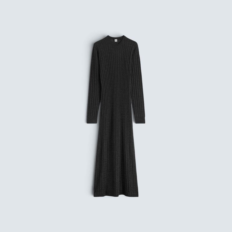 Cable knit dress