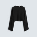 Cropped sablé blouse