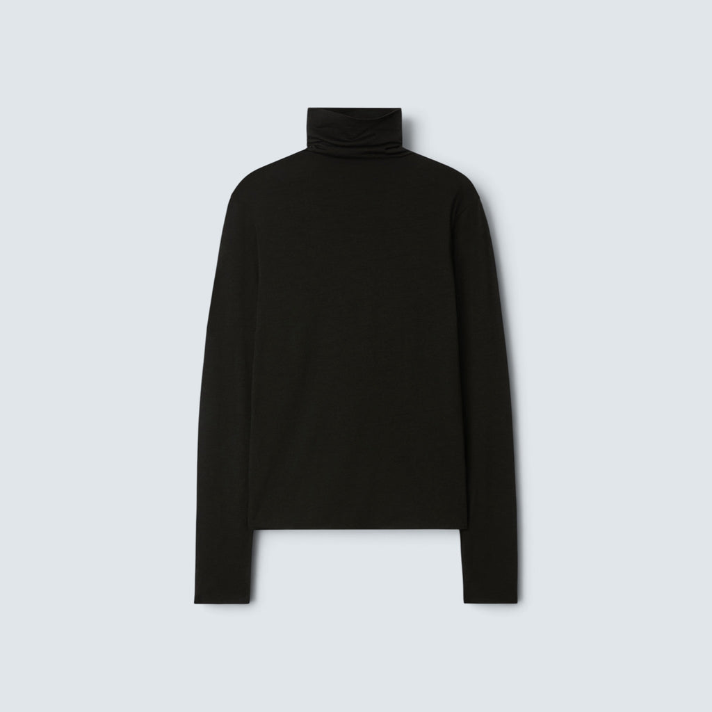 Wool Jersey Rollneck