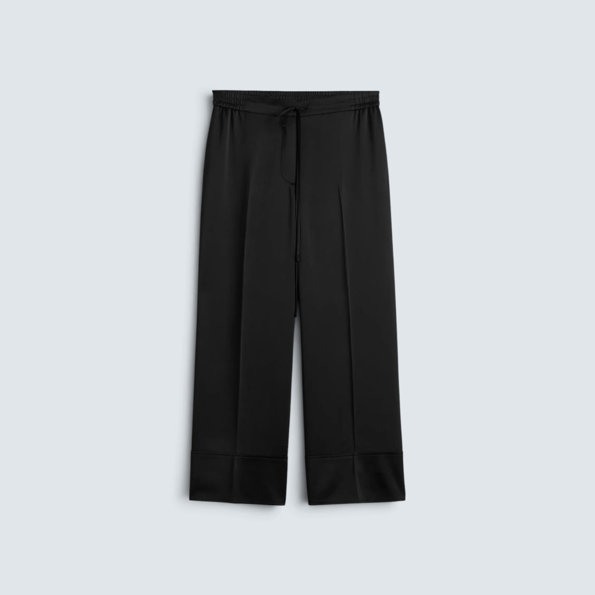 Satin drawstring trousers