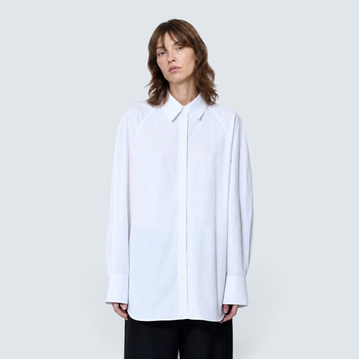 Raw raglan shirt