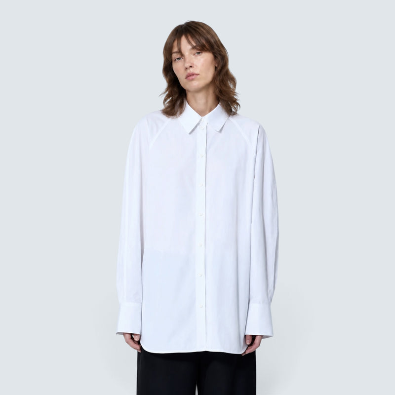 Raw raglan shirt