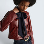 Lederjacke Broken Shine