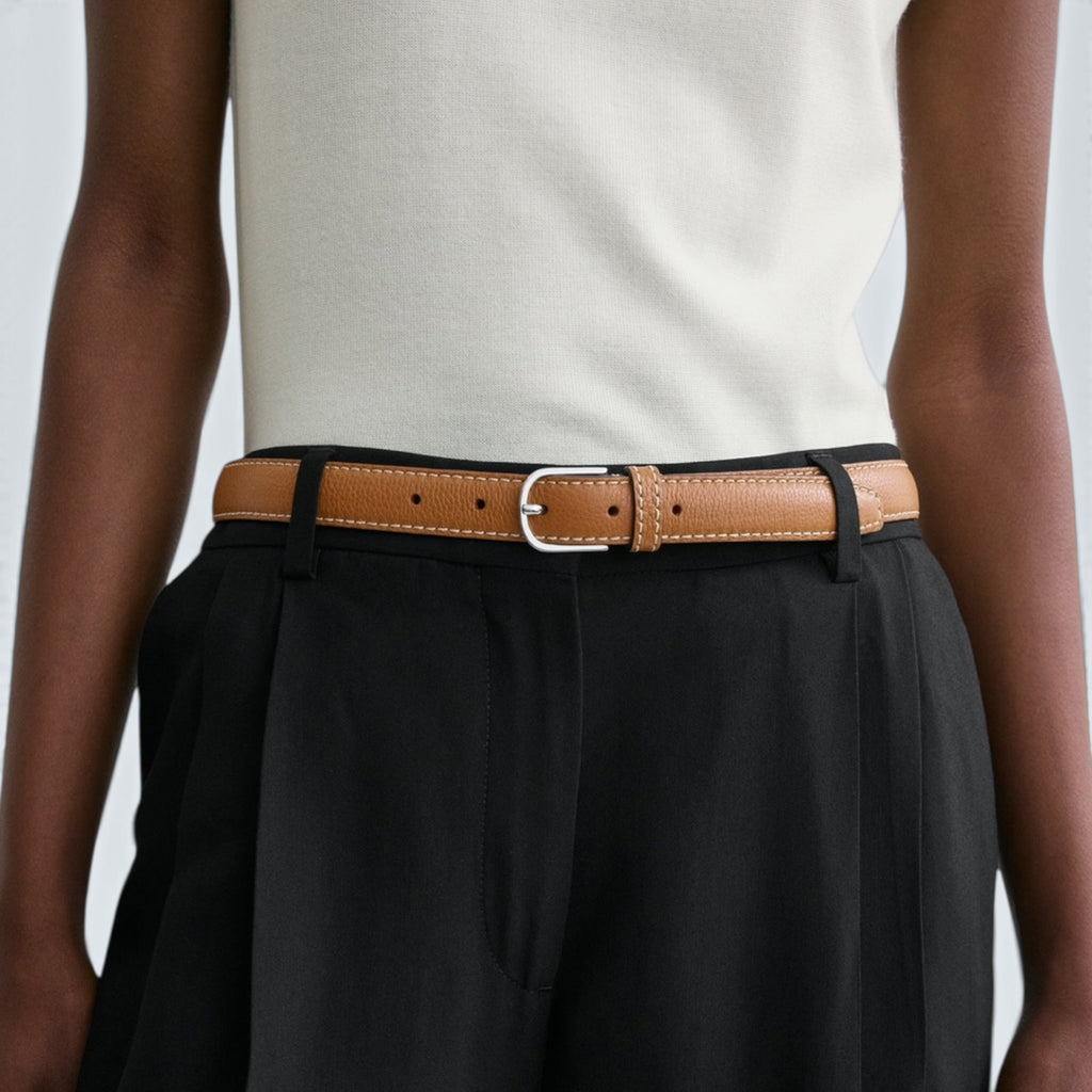 Slim trouser belt