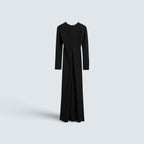 Long-sleeve slouch waist dress