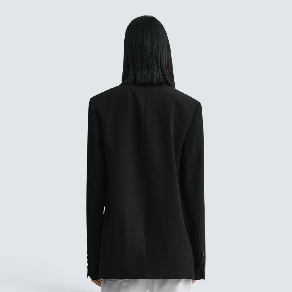 Raw lapel jacket