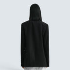 Raw lapel jacket
