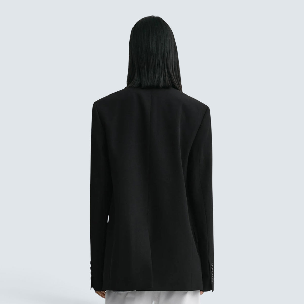 Raw lapel jacket