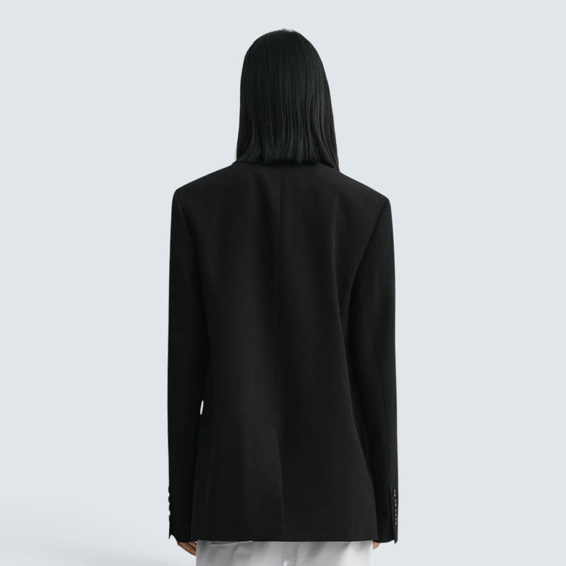 Raw lapel jacket