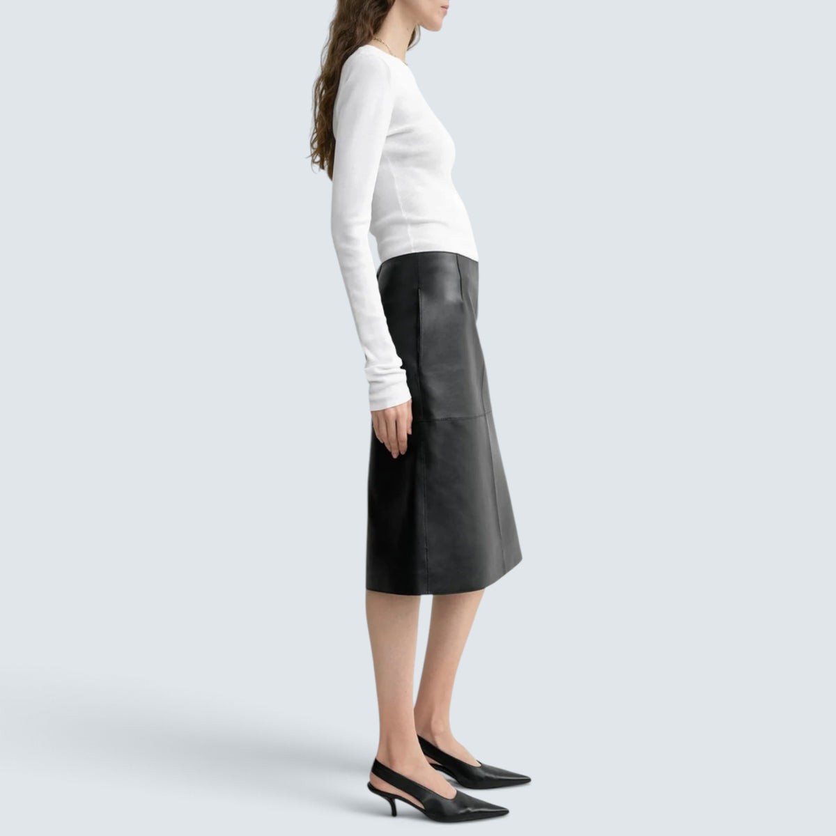 Long-sleeve jersey top