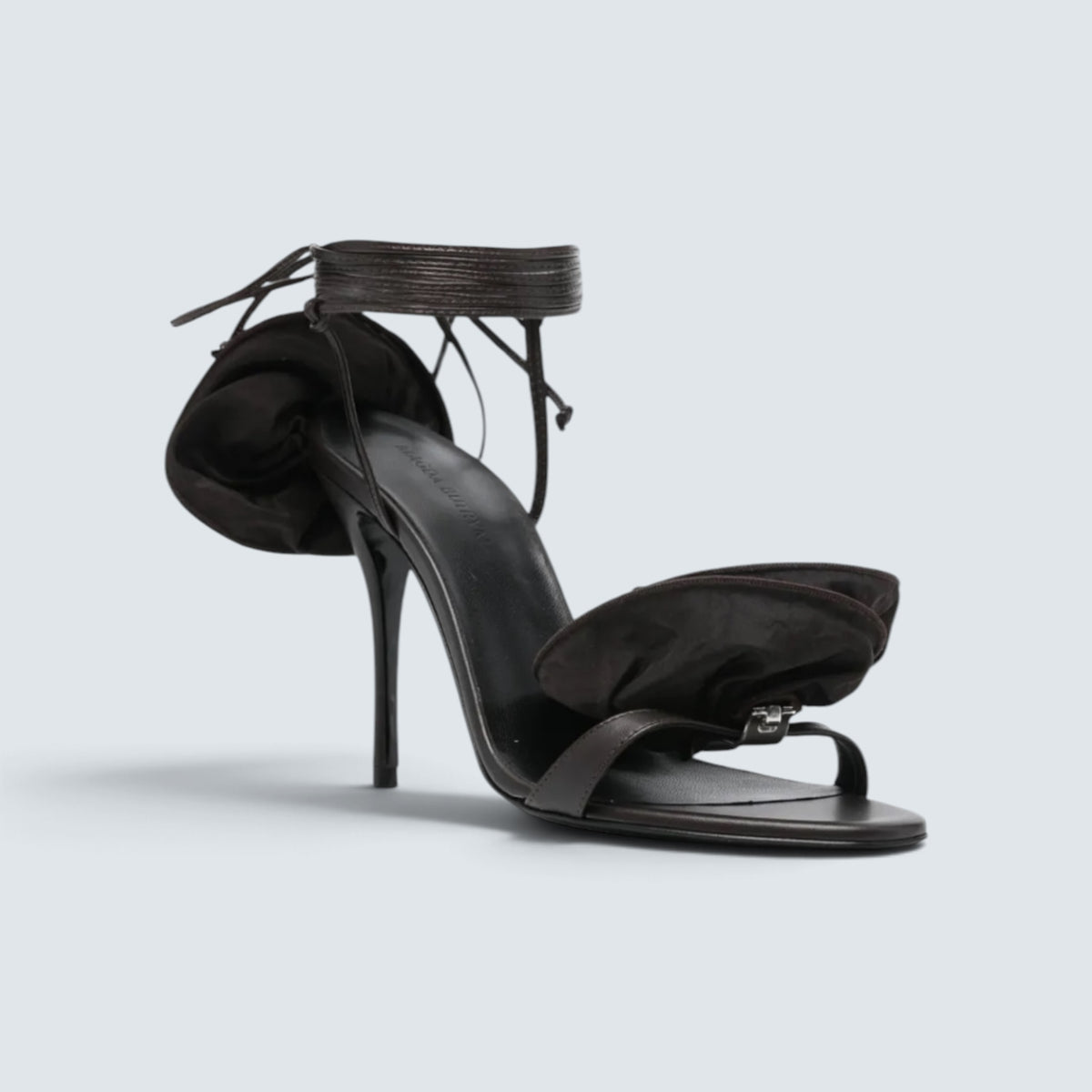 Magda Butrym High Heel Flower Shoes in Braun, Ansicht 3