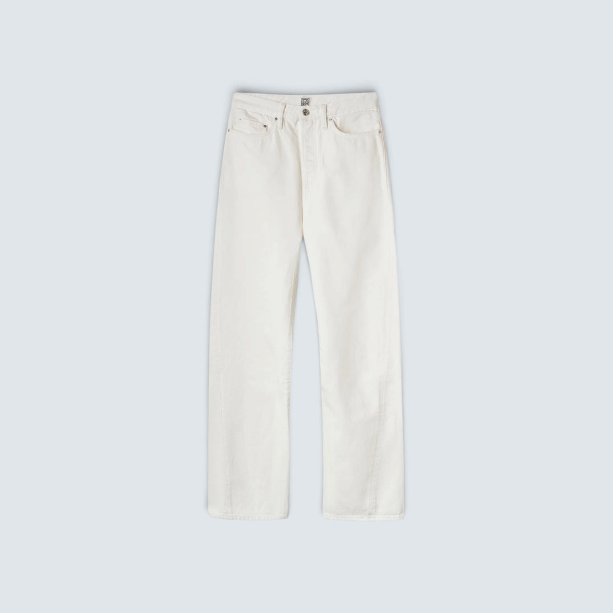 Twisted seam denim full length