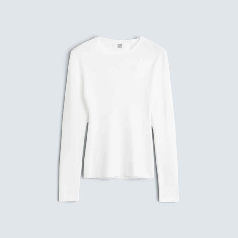 Long-sleeve jersey top