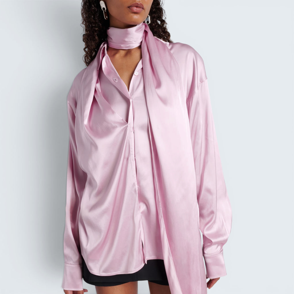 Satinbluse