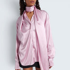 Satinbluse