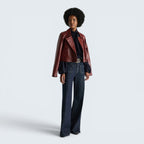 Lederjacke Broken Shine