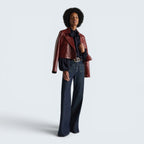 Lederjacke Broken Shine