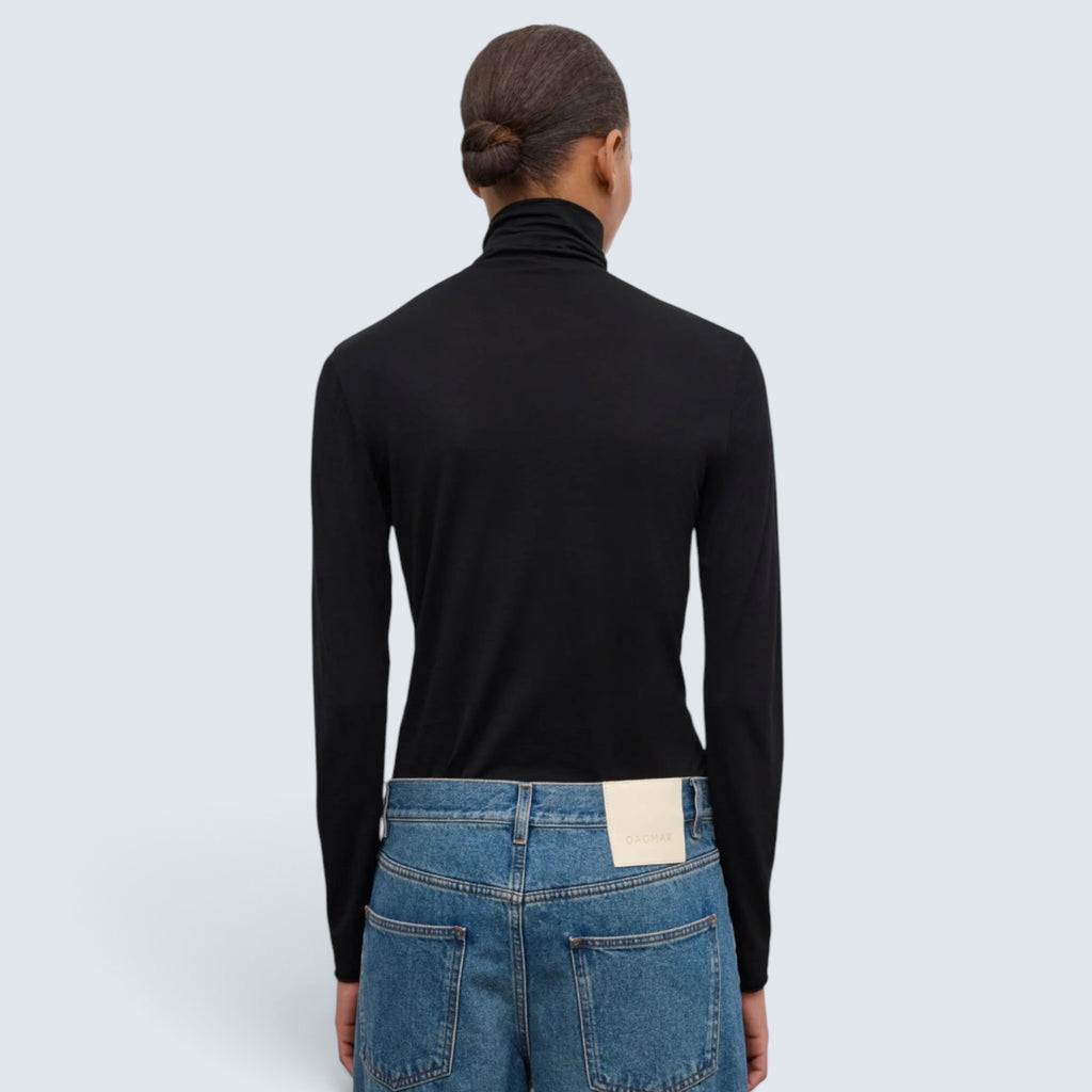 Wool Jersey Rollneck