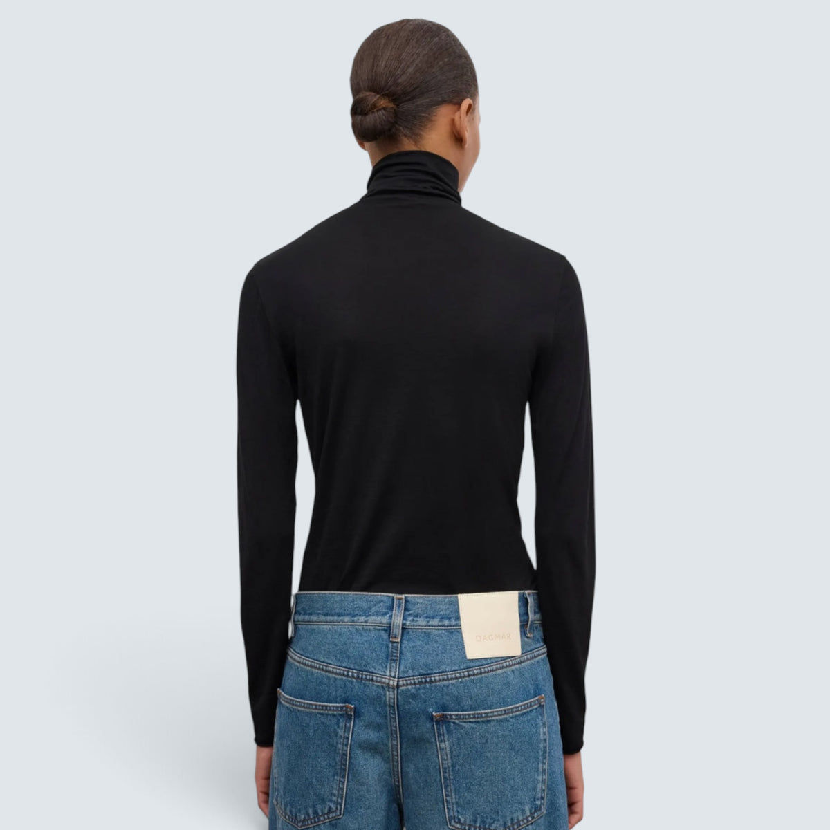 Wool Jersey Rollneck