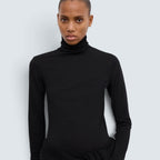 Wool Jersey Rollneck