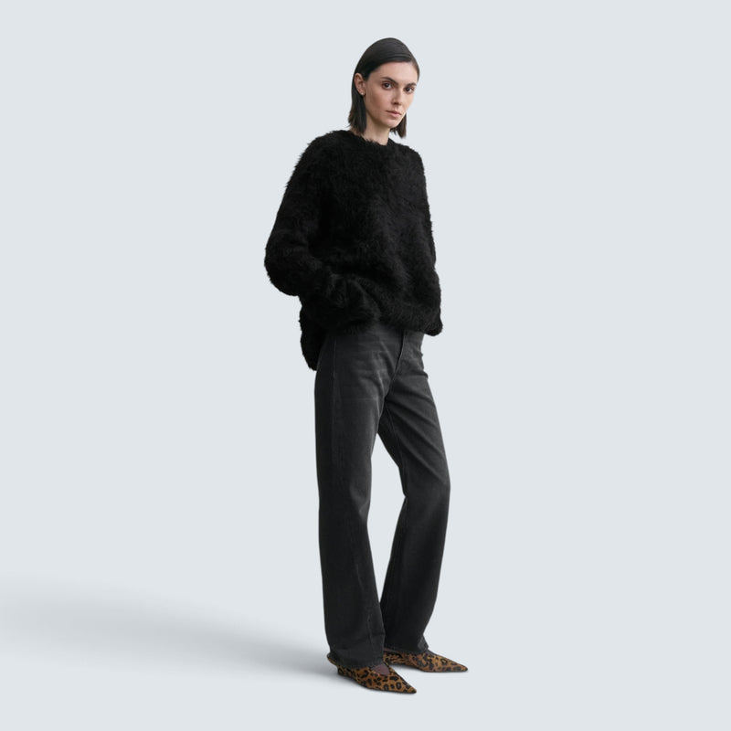 Boxy alpaca knit