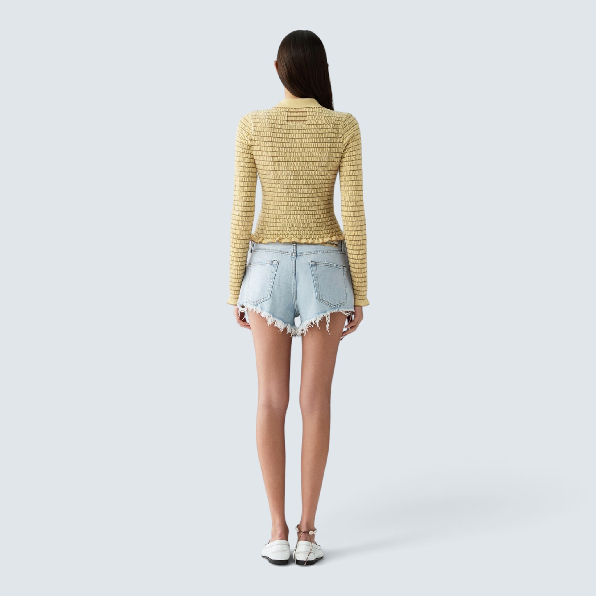 Polo SMOCKED L/S SHRUNKEN