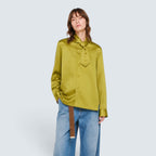 Bluse mit Schalkragen