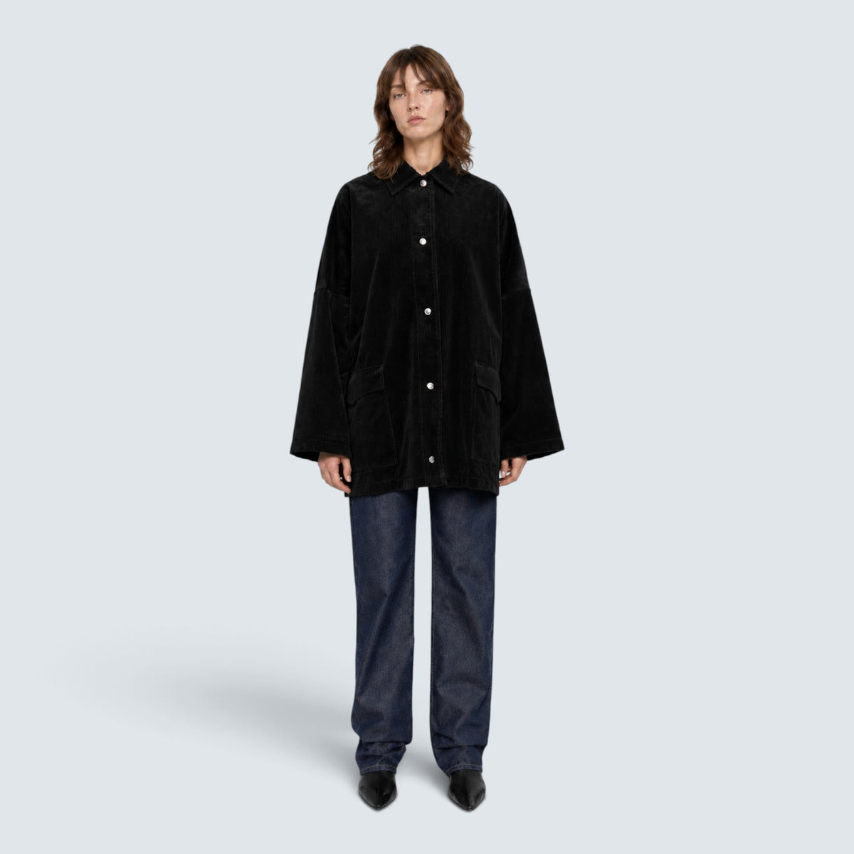 Cord overshirt jacket