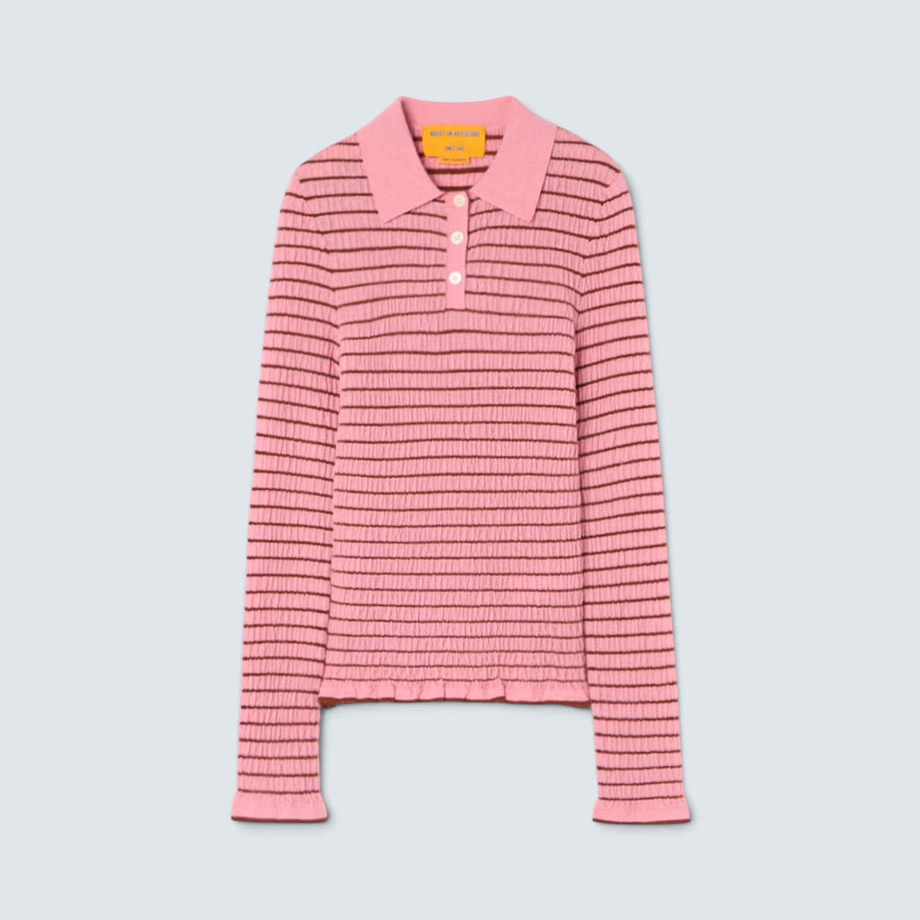Polo SMOCKED L/S SHRUNKEN