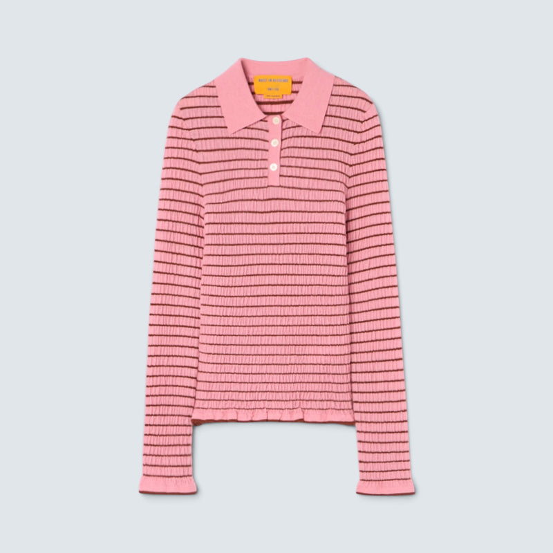 Polo SMOCKED L/S SHRUNKEN