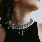 Kette Barbelle Necklace White