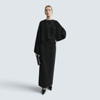 Cropped sablé blouse