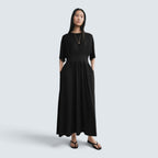 Cotton silk tee dress