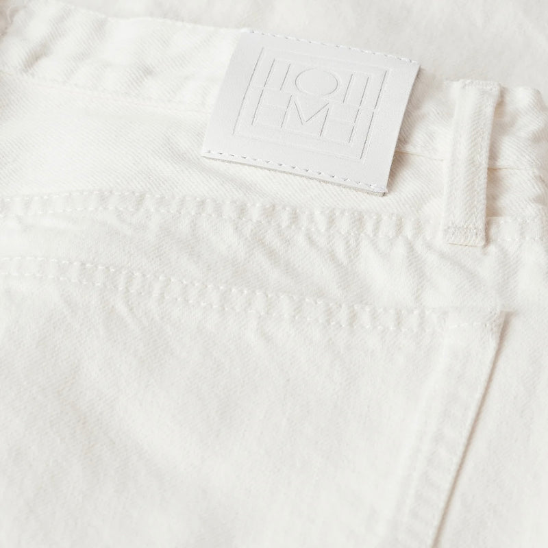 Twisted seam denim full length