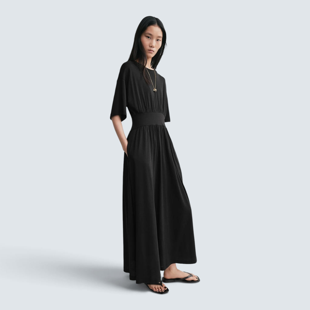 Cotton silk tee dress