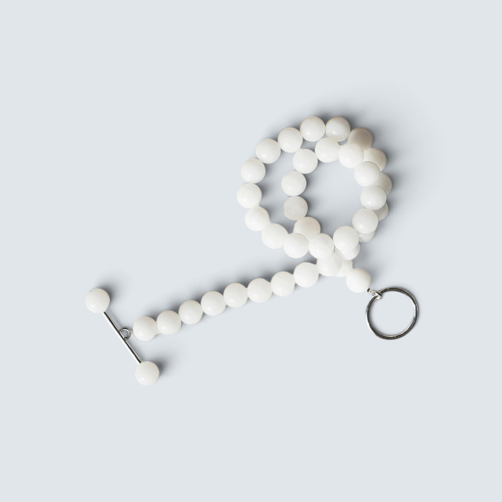 Kette Barbelle Necklace White