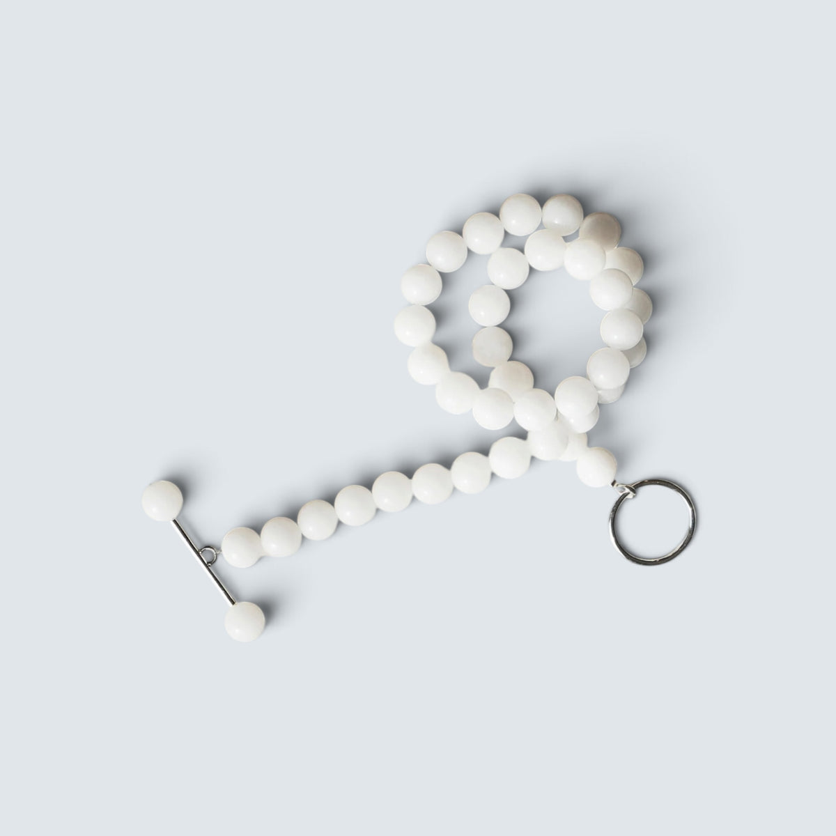 Kette Barbelle Necklace White