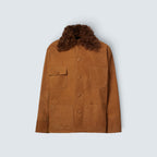 Lederjacke mit Fellkragen