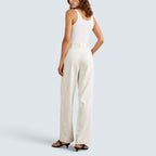 Silk cotton cord trousers